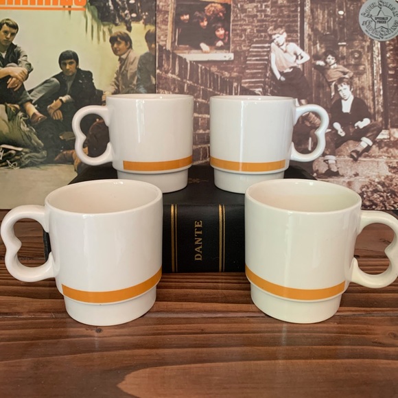 Vintage Other - Vintage 70’s diner mugs set of 4